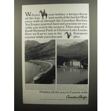 1966 Canadian Pacific Ad - We'll give your holiday a foreign flavor all the way