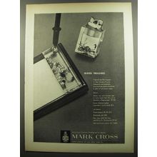 1953 Mark Cross Advertisement - Memo Tray, fountain pen, Evans Lighter