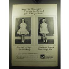 1957 Sanforized Dress Ad - Dear Mr. Storekeeper: Mommy said to send you these