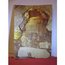 FROZEN WATERFALL, GOUGH'S CAVE, CHEDDAR SOMERSET unused postcard =