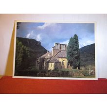 CHURCH, GORGES DU TARN, SOUTHERN FRANCE used postcard 1991 pm =
