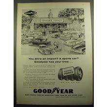 1960 Goodyear Tires Ad - You drive an import? A sports car?