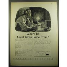 1960 Higher Education Ad - Where do great ideas come from?