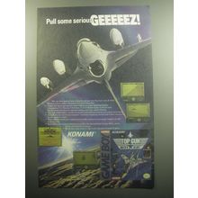 1993 Konami Top Gun Guts & Glory Video Game Ad - Pull some serious Geeeeez!