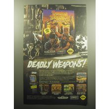 1993 Flying Edge Double Dragon 3 Video Game Advertisement - Deadly Weapons