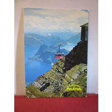 AERIAL CABLECAR, PILATUS, SWITZERLAND unused postcard =