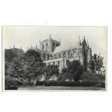 Ripon Cathedral From The South East, Yorkshire, RP Postcard.