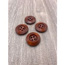 20mm Brown Red Wooden Buttons Cardigan Sewing Scrapbooking Handmade Knitting