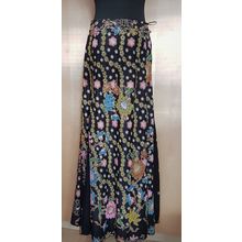 Vintage Beaded Boho Hippy Long Cotton Festival Skirt 14 UK