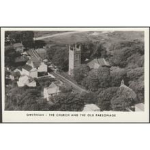 The Church and Old Parsonage, Gwithian, Cornwall, c.1960 - Aerofilms RP Postcard