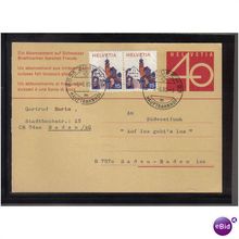1980 SWITZERLAND P/PAID PC UPRATED ZURICH 23 M PMK