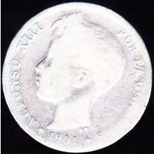 1901 Spain 1 Peseta Silver Coin