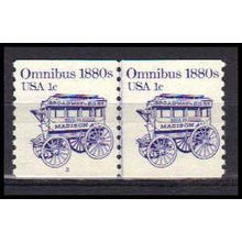 1897 1c Omnibus Very Fine MNH Dry Gum CNP Left 2 PA0278