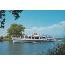 MS Petersinsel Paddle Steamer Ship Postcard
