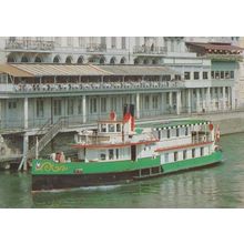 MS Baslerdybli Swiss Paddle Steamer Ship Postcard