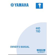 YAMAHA 60D 70D OWNERS MANUAL 2004 OUTBOARD MOTOR 77 PAGES IN ENGLISH USA EDITION