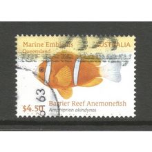 Australia 2024 Marine Emblems $4.50 Barrier Reef Anemonefish, used