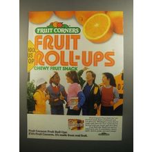 1984 Fruit Corners Fruit Roll-Ups Ad