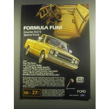 1982 Ford Courier XLT/5 Sports Truck Ad - Formula fun!