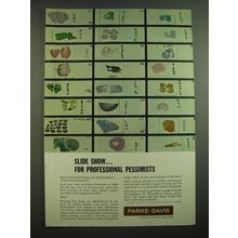 1962 Parke-Davis Medicines Ad - Slide Show For professional pessimists