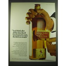 1968 Johnnie Walker Scotch Ad - You'd think after all this time