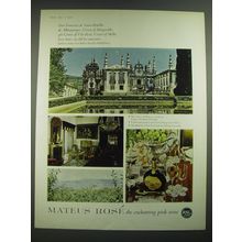 1968 Mateus Rose Wine Ad - Don Francisco de Sousa Botellio de Albuquerque