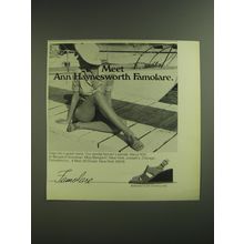 1974 Famolare Bibiana Sandals Ad - Meet Ann Haynesworth Famolare