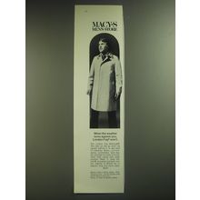 1974 Macy's London Fog Maincoat Ad - When the weather turns against you