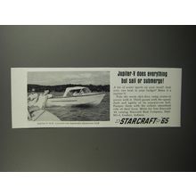 1965 Starcraft Jupiter-V Boat Ad - does everything but sail or submerge