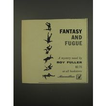 1956 Macmillan Book Advertisement - Fantasy and Fugue by Roy Fuller