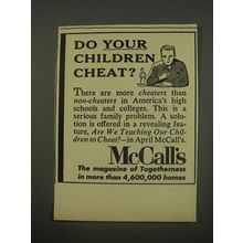 1956 McCall's Magazine Ad - Do your children cheat?
