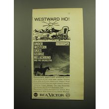 1958 RCA Victor Record Advertisement - Under Western Skies George Melchrino