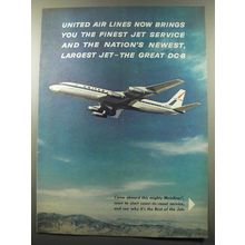 1959 United Air Lines Ad - United Air Lines Now brings you the finest jet