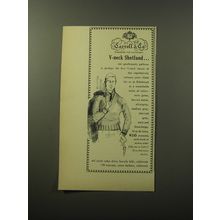 1960 Carroll & Co. Fashion Advertisement - V-neck Shetland