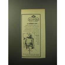 1960 Carroll & Co. Fashion Advertisement - A cashmere crew