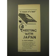 1960 Viking Book Advertisement - Meeting with Japan by Fosco Maraini