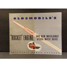 Oldsmobile's "Rocket" Engine and New Whirlaway Hydra-Matic Drive sales brochure