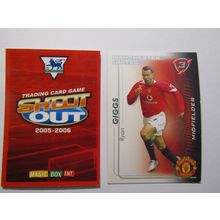 Ryan Giggs - Man Utd - Shoot Out 2005 2006 Magic Box Football Card (EF1)