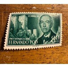 Correos Fernando Poo 80 cts Mint