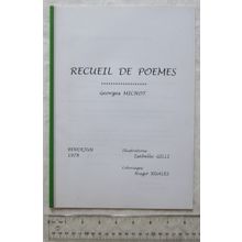 1978 Recueil de Poemes, Georges Michot, Illustrated Isabelle Gilli & Hugo Ruales