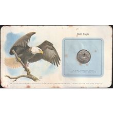 1980 P USA 25 Cents Coin Washington Carded