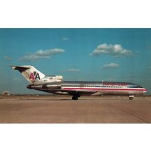 Aircraft postcard American Airlines Boeing B-727, N1971. Unposted