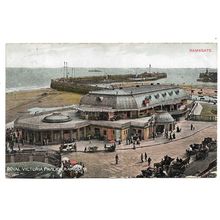 Postcard UK England Kent Ramsgate Pavilion 1908 Ascot horseracing message