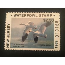 ICOLLECTZONE US New Jersey 1989 Duck Stamp VF NH