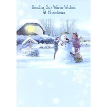 Sending Our Warm Wishes At Christmas - Christmas Greeting Card - 20730
