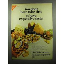 1972 Nabisco Escort Crackers Ad - Don't Have to Be Rich