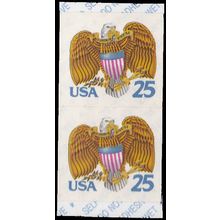 2431 25c Eagle Fine MNH BPS Vert Pair V4805
