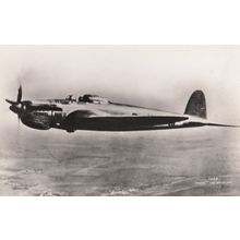 Unidentified WW2 Plane Military Liverpool War 10 Real Photo Aircraft Postcard