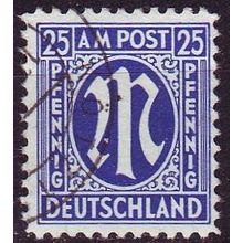 GERMANY Alliiert AmBri [1945] MiNr 0009 ( O/used )