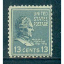818 13c Millard Fillmore Barely Clears MNH B0120